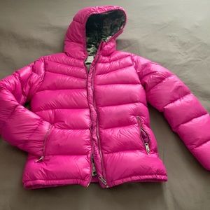 diesel hot pink puffer jacket